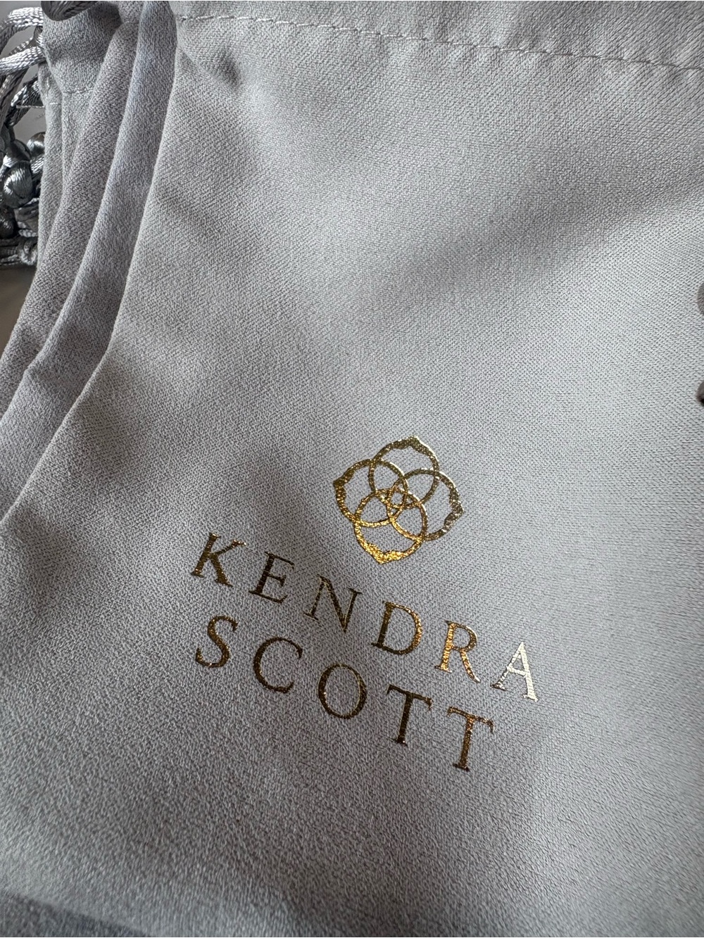 Kendra Scott Grey & Gold Jewelry Pouches/Dust Bags $5 EACH